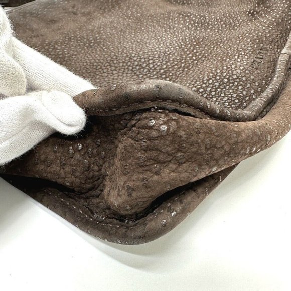 PRADA Shoulder Bag Leather Brown - Picture 7 of 10